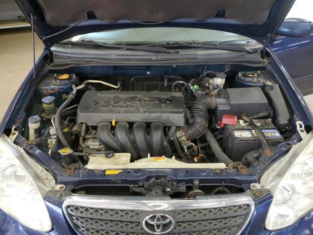 JTDBR32E852063643 - 2005 TOYOTA COROLLA CE BLUE photo 11