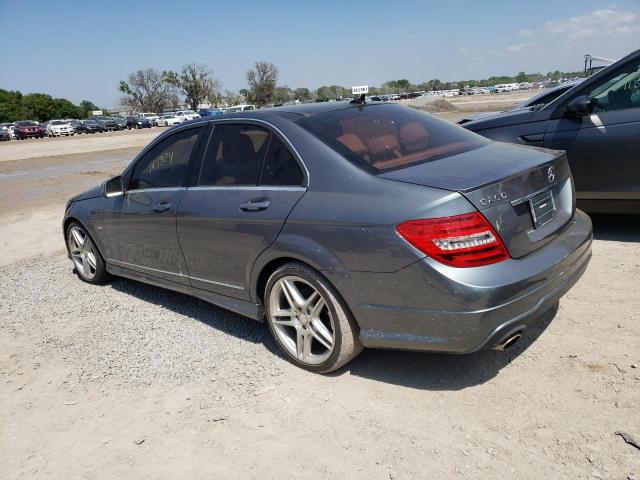 WDDGF4HB8CR197869 - 2012 MERCEDES-BENZ C 250 GRAY photo 2