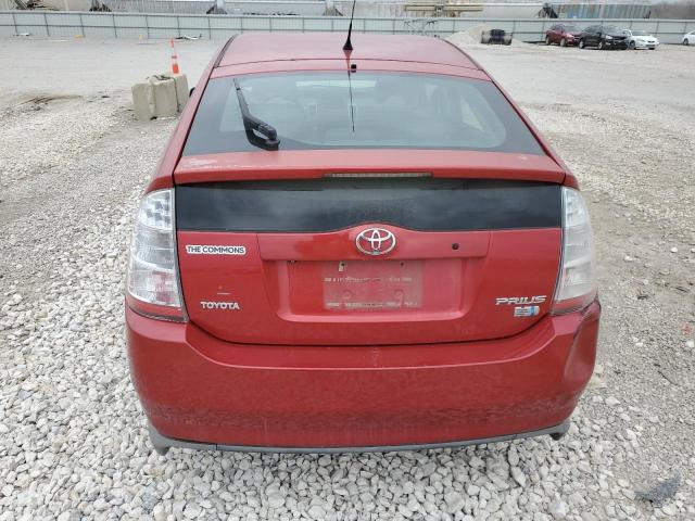 JTDKB20U397823480 - 2009 TOYOTA PRIUS RED photo 6