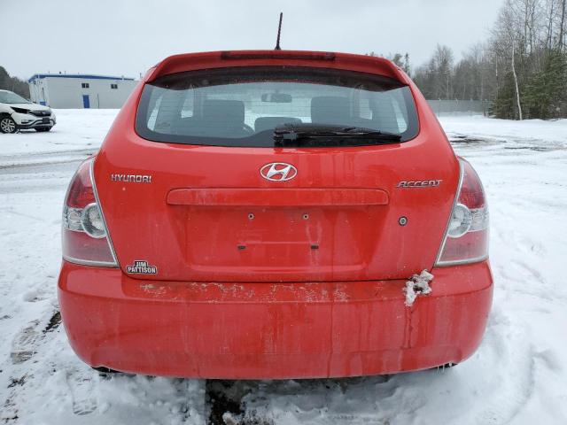 KMHCN3BC4AU183724 - 2010 HYUNDAI ACCENT SE RED photo 6