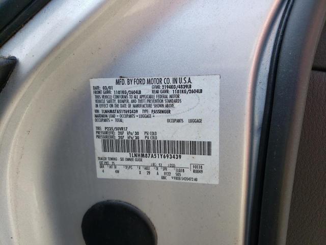 1LNHM87A51Y693439 - 2001 LINCOLN LS Boz foto 12