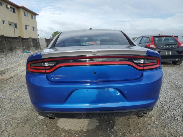 2C3CDXKT7JH330267 - 2018 DODGE CHARGER POLICE BLUE photo 6