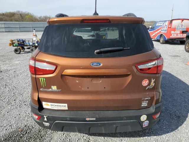 MAJ6P1ULXJC201751 - 2018 FORD ECOSPORT SE ORANGE photo 6