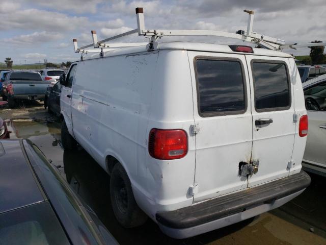 2B7HB11X51K537218 - 2001 DODGE RAM VAN B1500 WHITE photo 2