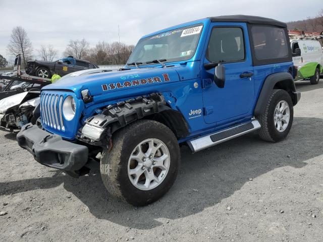 1C4GJXAN3MW724492 - 2021 JEEP WRANGLER SPORT BLUE photo 1