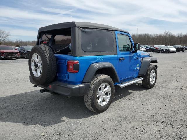 1C4GJXAN3MW724492 - 2021 JEEP WRANGLER SPORT BLUE photo 3