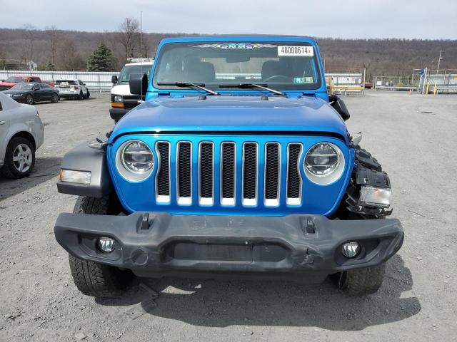 1C4GJXAN3MW724492 - 2021 JEEP WRANGLER SPORT BLUE photo 5