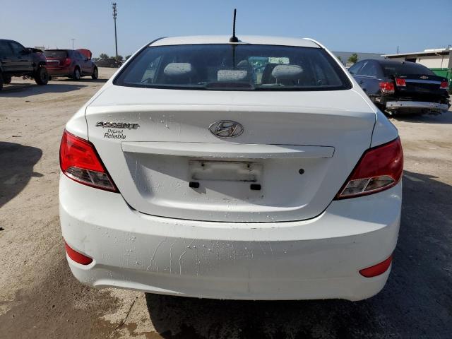 KMHCT4AE2FU801306 - 2015 HYUNDAI ACCENT GLS WHITE photo 6