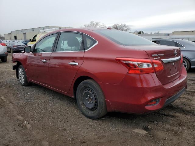 3N1AB7AP7HY381174 - 2017 NISSAN SENTRA S MAROON photo 2