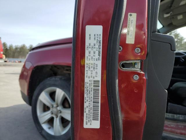 1C4NJDBB4CD591777 - 2012 JEEP COMPASS SPORT 红色 照片 14