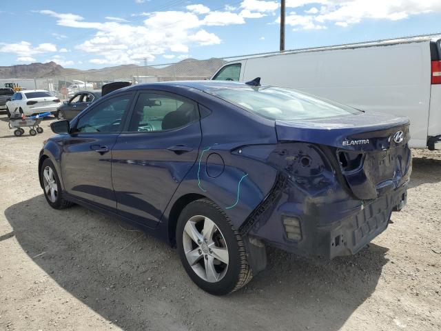 5NPDH4AE5DH195582 - 2013 HYUNDAI ELANTRA GLS BLUE photo 2