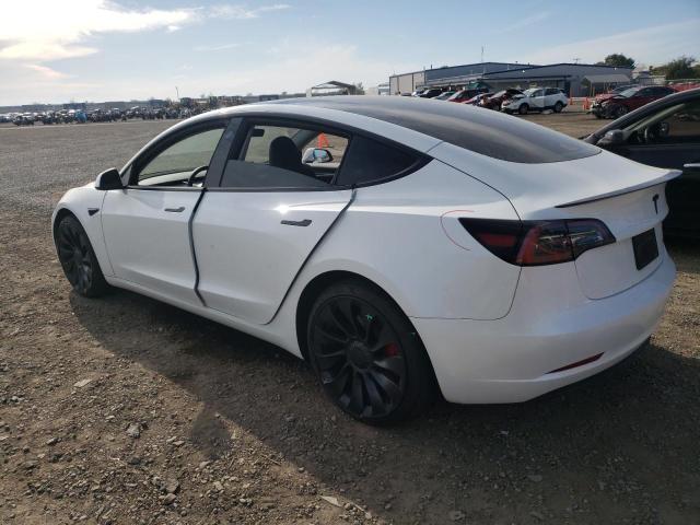 5YJ3E1EC5PF505194 - 2023 TESLA MODEL 3 WHITE photo 2