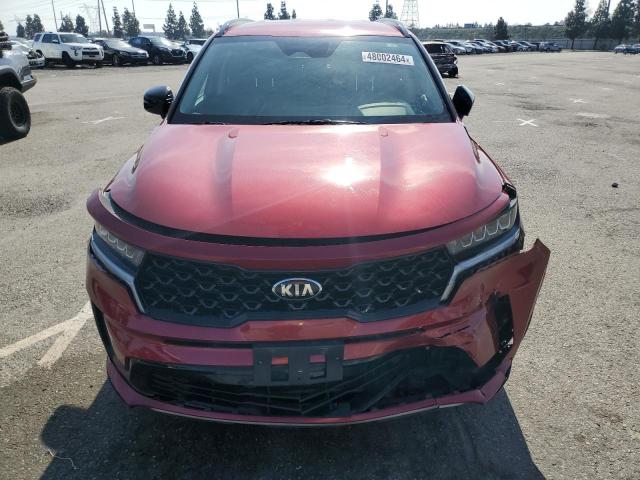 5XYRL4LC1MG007907 - 2021 KIA SORENTO S BURGUNDY photo 5