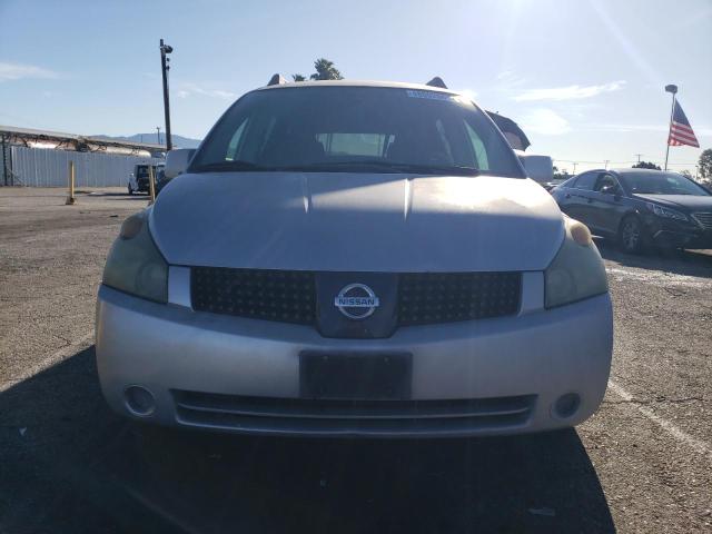 5N1BV28U15N132042 - 2005 NISSAN QUEST S SILVER photo 5