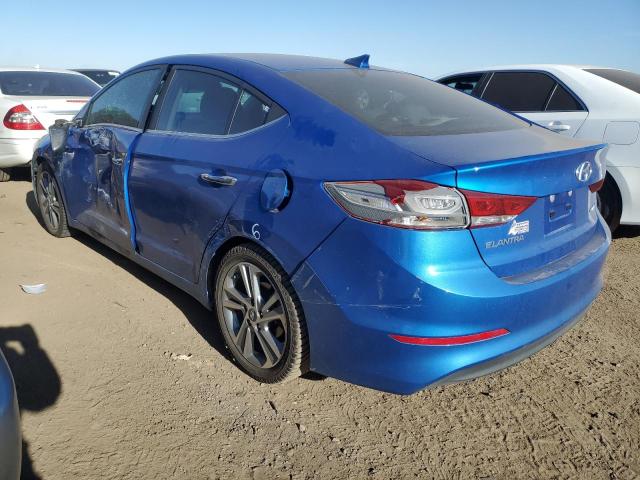 KMHD84LF4HU128047 - 2017 HYUNDAI ELANTRA SE BLUE photo 2