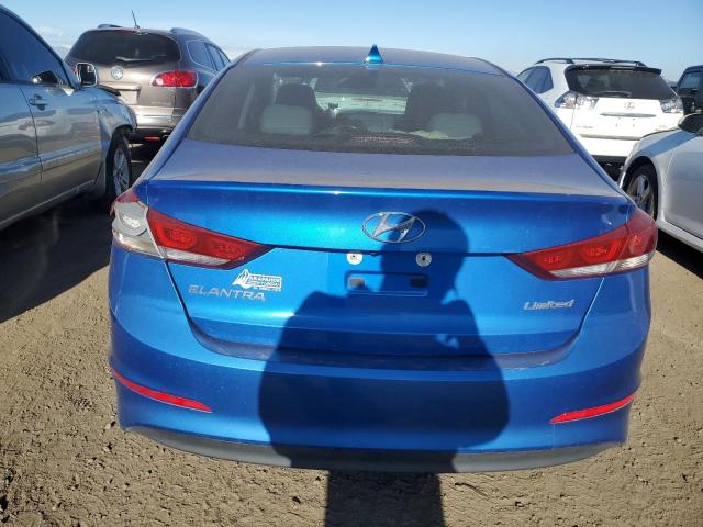 KMHD84LF4HU128047 - 2017 HYUNDAI ELANTRA SE BLUE photo 6