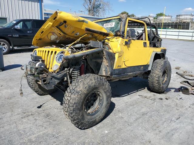 1J4FA49S8YP727046 - 2000 JEEP WRANGLER / SPORT YELLOW photo 1