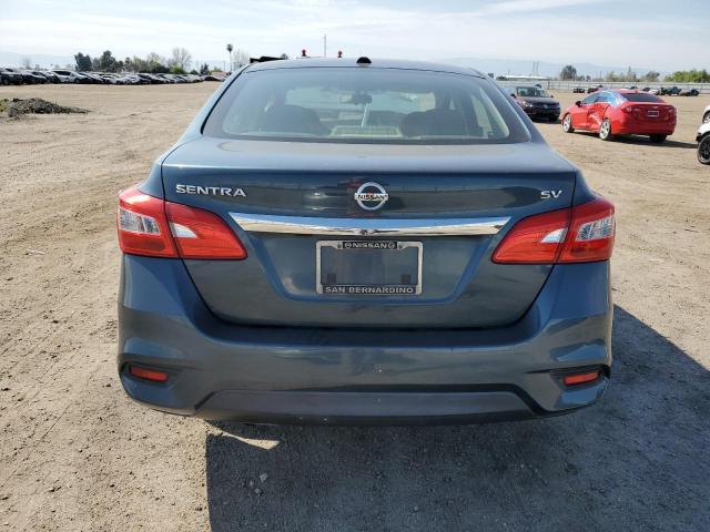 3N1AB7AP8HY288938 - 2017 NISSAN SENTRA S BLUE photo 6