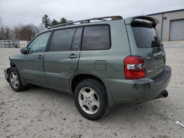 JTEEP21A270204390 - 2007 TOYOTA HIGHLANDER SPORT GREEN photo 2