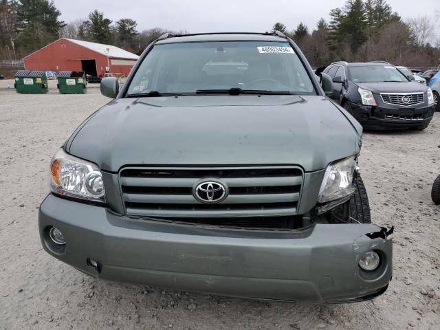 JTEEP21A270204390 - 2007 TOYOTA HIGHLANDER SPORT GREEN photo 5