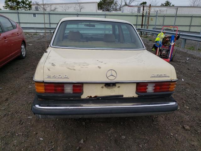 WDBAB23A3CB315381 - 1982 MERCEDES-BENZ 240 D CREAM photo 6