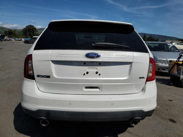 2FMDK3JC5DBC85574 - 2013 FORD EDGE SEL WHITE photo 6