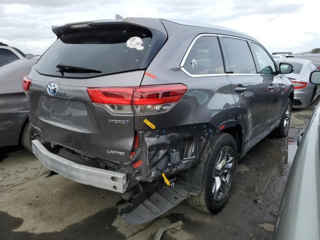 5TDDGRFH4KS053122 - 2019 TOYOTA HIGHLANDER HYBRID LIMITED GRAY photo 3