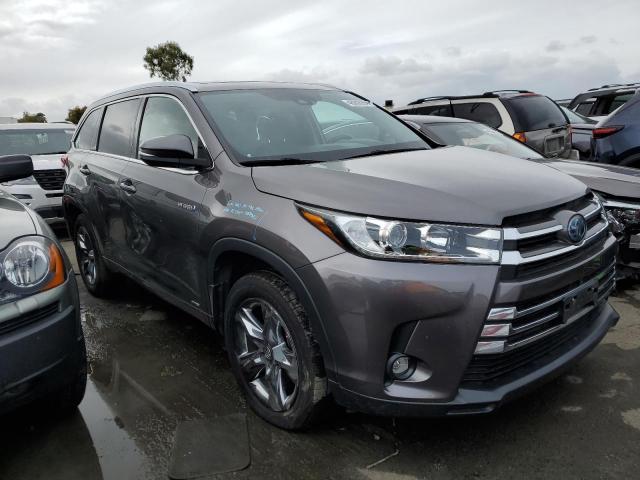 5TDDGRFH4KS053122 - 2019 TOYOTA HIGHLANDER HYBRID LIMITED GRAY photo 4