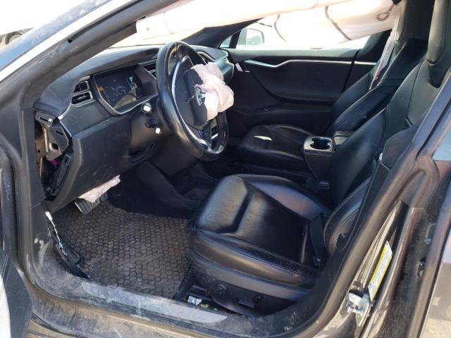 5YJSA1E46FF116109 - 2015 TESLA MODEL S CHARCOAL photo 7