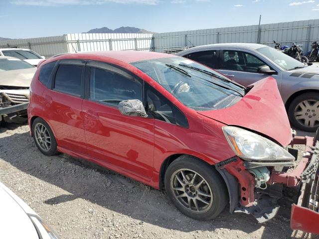 JHMGE884X9S063919 - 2009 HONDA FIT SPORT RED photo 4