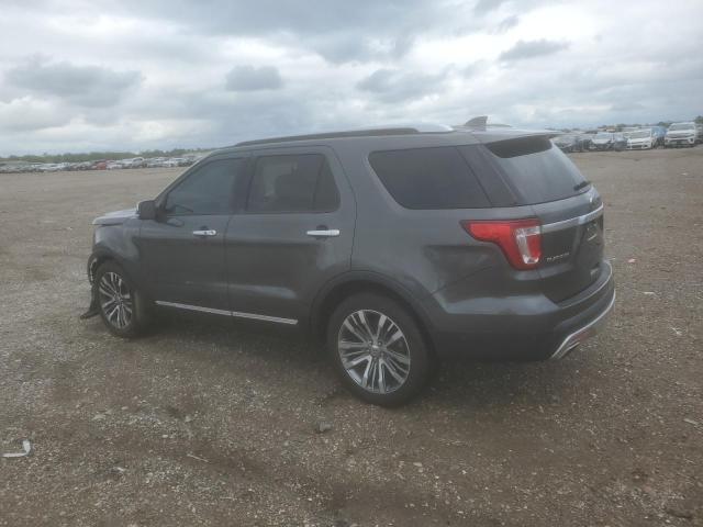 1FM5K8HT7HGD85522 - 2017 FORD EXPLORER PLATINUM GRAY photo 2