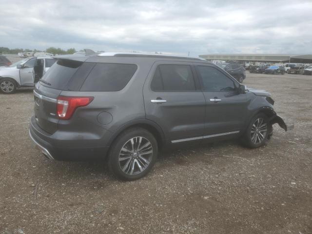 1FM5K8HT7HGD85522 - 2017 FORD EXPLORER PLATINUM GRAY photo 3