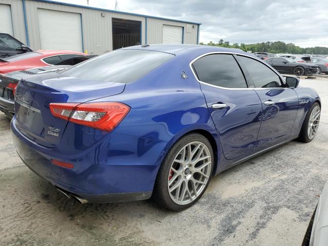 ZAM57RTA0E1087454 - 2014 MASERATI GHIBLI S BLUE photo 3