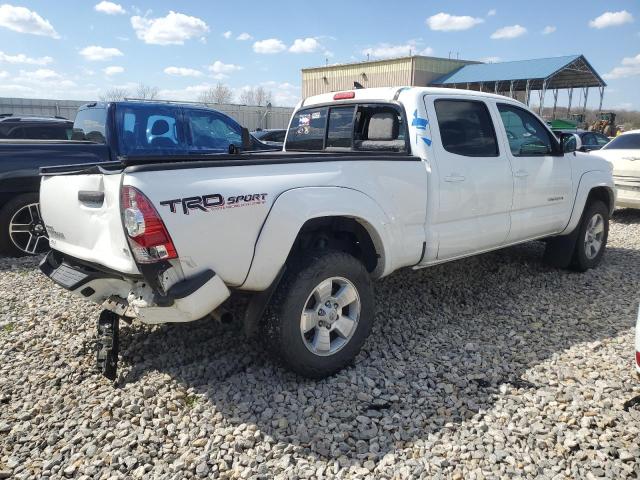 3TMMU4FN6EM072860 - 2014 TOYOTA TACOMA DOUBLE CAB LONG BED WHITE photo 3