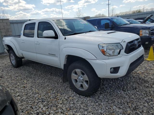 3TMMU4FN6EM072860 - 2014 TOYOTA TACOMA DOUBLE CAB LONG BED WHITE photo 4