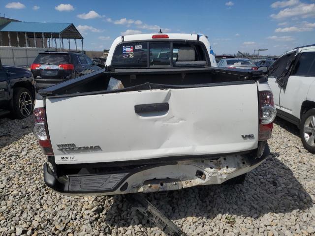 3TMMU4FN6EM072860 - 2014 TOYOTA TACOMA DOUBLE CAB LONG BED WHITE photo 6