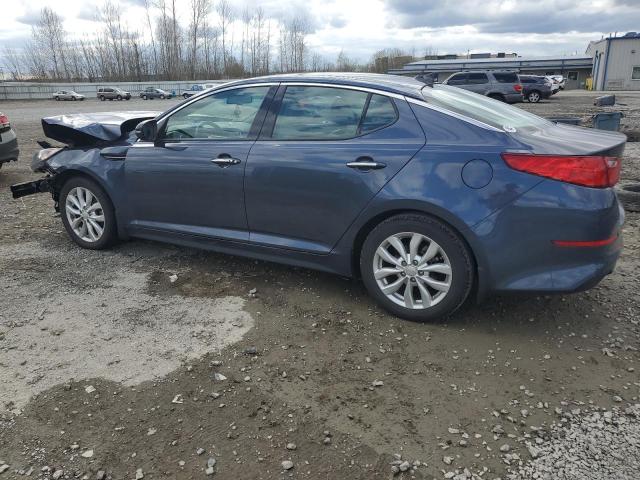 5XXGN4A72FG390304 - 2015 KIA OPTIMA EX BLUE photo 2