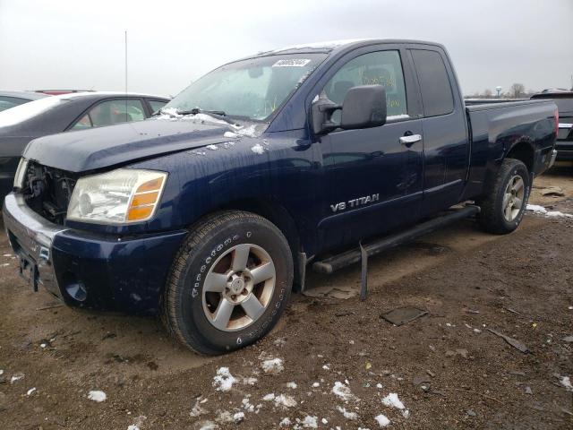 1N6BA06B16N549729 - 2006 NISSAN TITAN XE BLUE photo 1