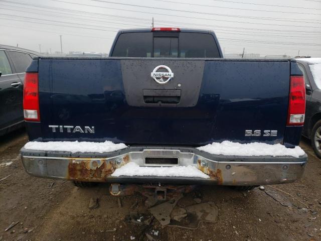 1N6BA06B16N549729 - 2006 NISSAN TITAN XE BLUE photo 6