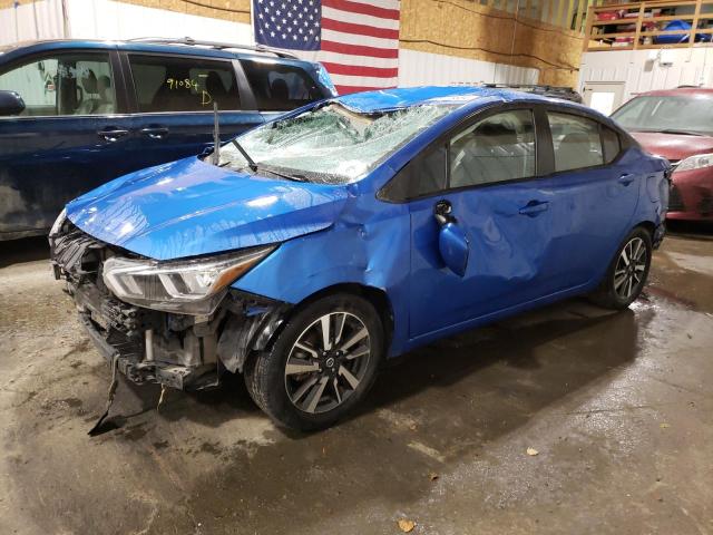 3N1CN8EV8ML876134 - 2021 NISSAN VERSA SV BLUE photo 1