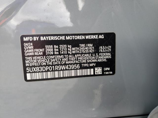 5UX83DP01R9W43956 - 2024 BMW X3 M40I BLUE photo 13