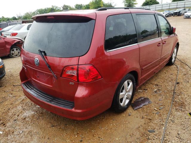 2V8HW34129R586021 - 2009 VOLKSWAGEN ROUTAN SE BURGUNDY photo 4