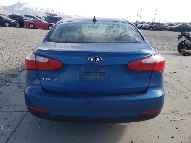 KNAFX4A64E5223777 - 2014 KIA FORTE LX BLUE photo 6