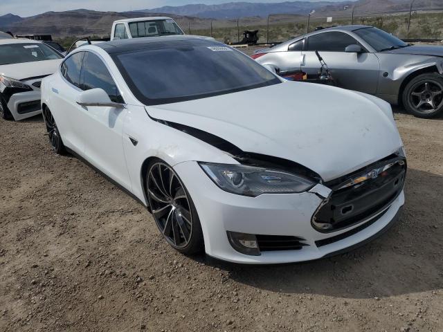 5YJSA1DP7CFP02521 - 2012 TESLA MODEL S WHITE photo 4