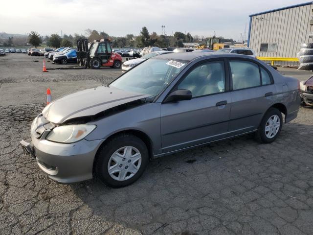 1HGES16395L011187 - 2005 HONDA CIVIC DX VP ნაცრისფერი ფოტო 1