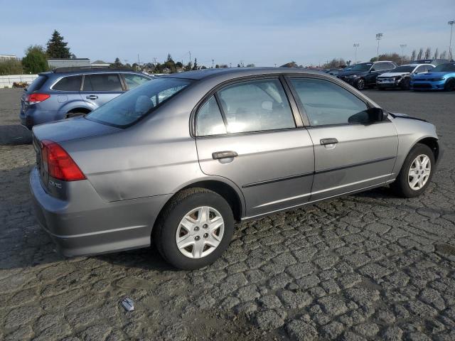 1HGES16395L011187 - 2005 HONDA CIVIC DX VP ნაცრისფერი ფოტო 3