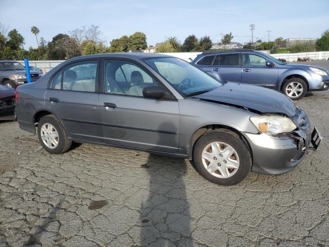 1HGES16395L011187 - 2005 HONDA CIVIC DX VP ნაცრისფერი ფოტო 4