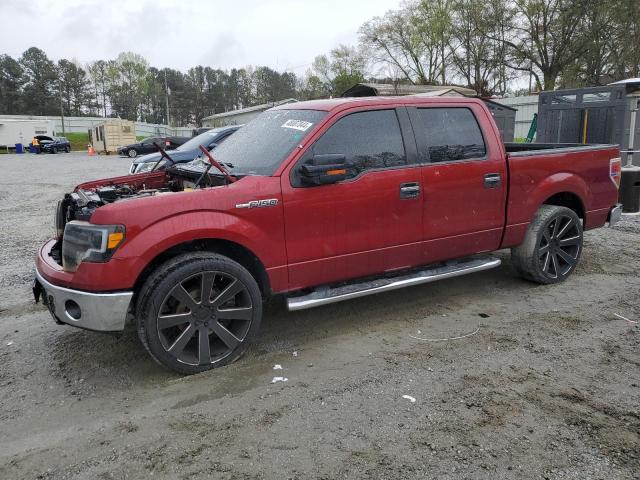 1FTFW1CF3EKE89049 - 2014 FORD F150 SUPERCREW RED photo 1