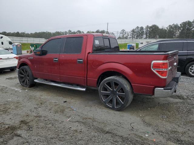 1FTFW1CF3EKE89049 - 2014 FORD F150 SUPERCREW RED photo 2