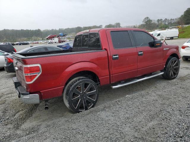 1FTFW1CF3EKE89049 - 2014 FORD F150 SUPERCREW RED photo 3